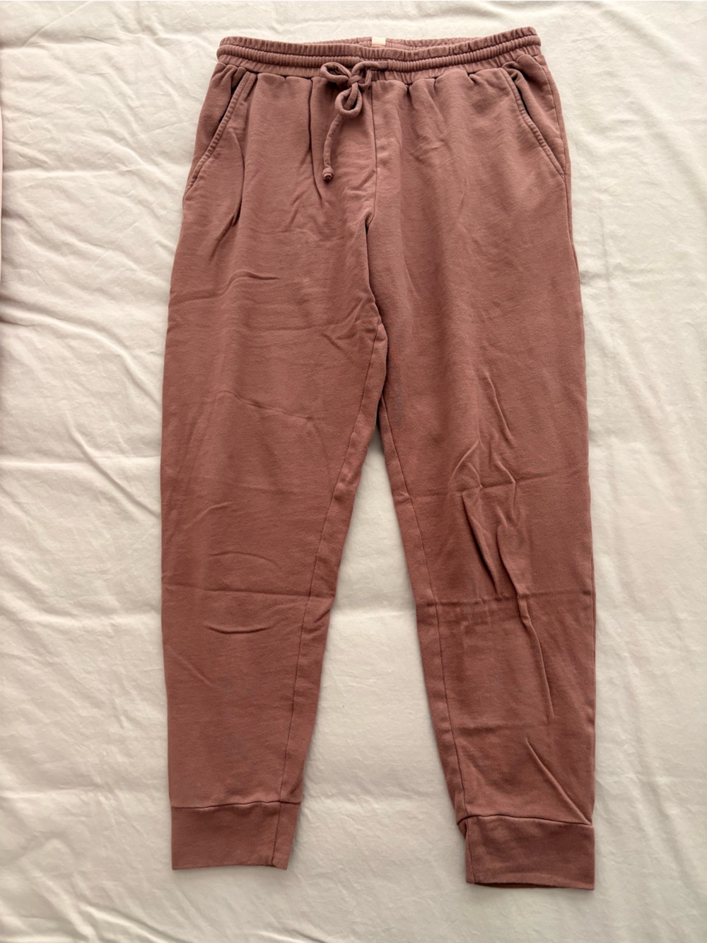 ThirdLove Dusty Rose/Mauve Cozy Elastic-Waist Lounge Joggers
